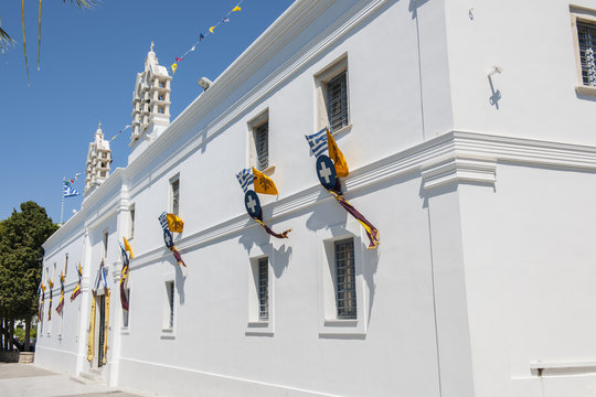 Kirche Panaghia Ekatontapiliani in Parikia auf der Insel Paros, Griechenland