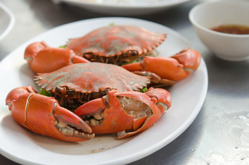 steamed crabs