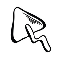 Obraz premium trowel, vector sketch illustration