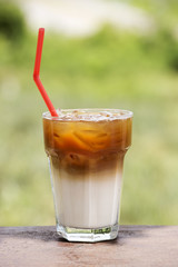 Ice coffee caramel Latte
