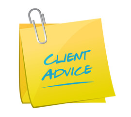 client advice memo post illustration design