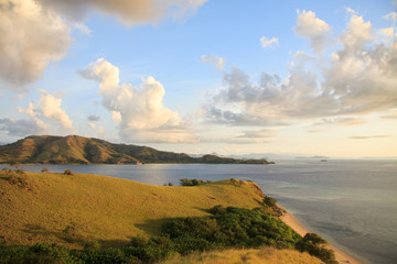 View to the seaside and hills - beauty of nature