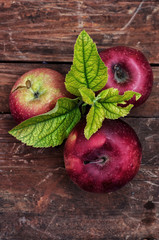 freshly harvested crop rustic apples