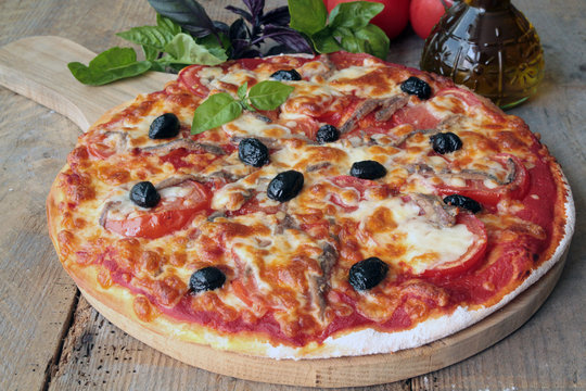pizza aux anchois