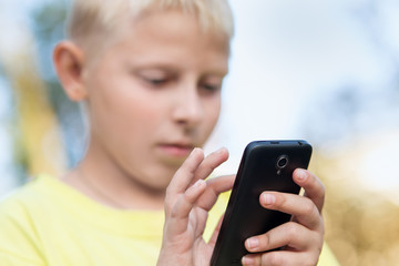 child playing on your smartphone