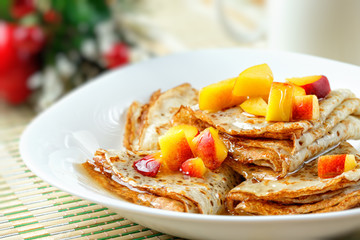 Crepes With Berries.