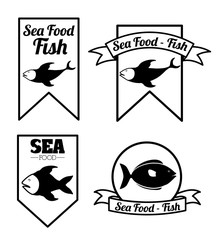 Naklejka premium Fish design