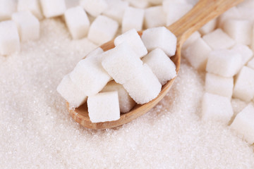 White sugar in light background background