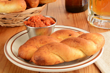 Garlic bread twists