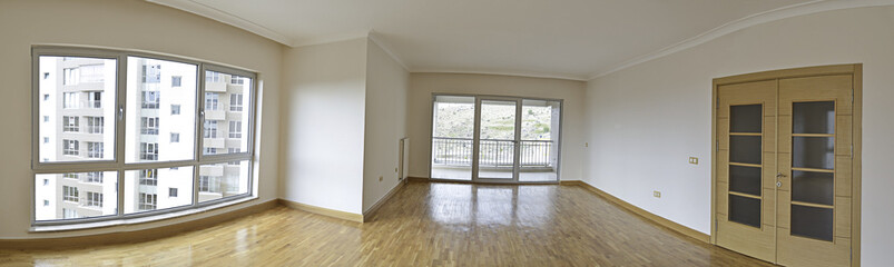 Empty Living Room Panorama