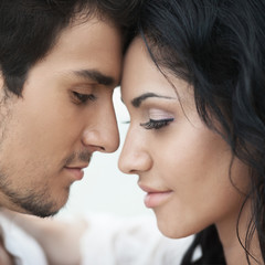 Romantic couple portrait
