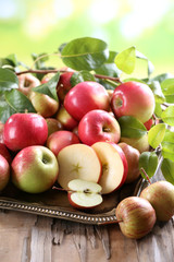 Juicy apples, close-up