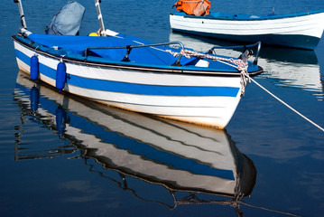 Traditional fishing boat at Halkidik peninsula  Greece