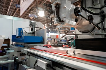 Industrial machines working for the weak humans