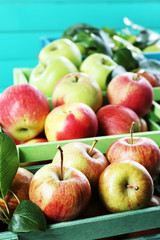 Juicy apples, close-up