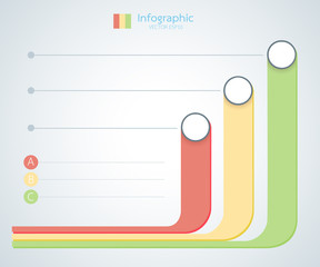 infographic elements graph. Vector illustration