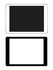 Black and white tablet pc