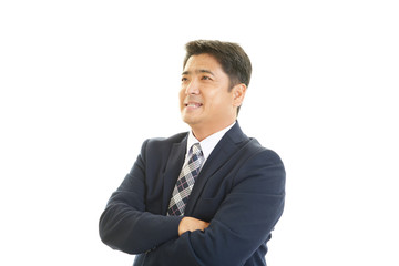 笑顔のビジネスマン