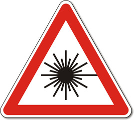 Warnzeichen, Laser