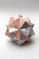 Fototapeta na wymiar Colorful modular origami ball