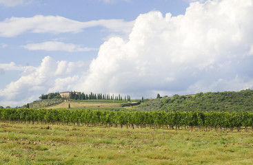 Beautiful Italy Tuscan landscape