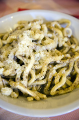 Pici with black truffle