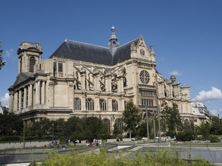 Obraz premium Iglesia de San Eustaquio en París