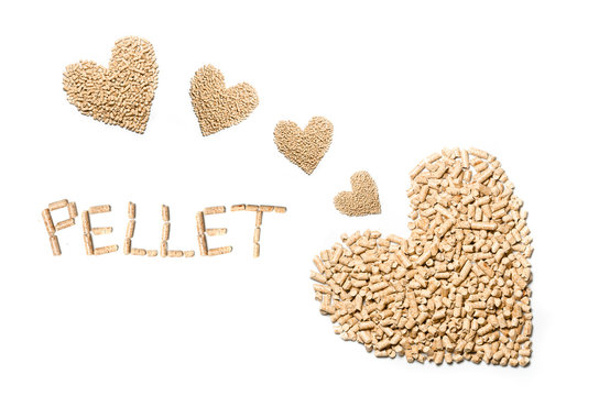 cuori di  pellet combustibile