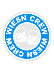 Wiesn Crew Bier Freunde Stempel
