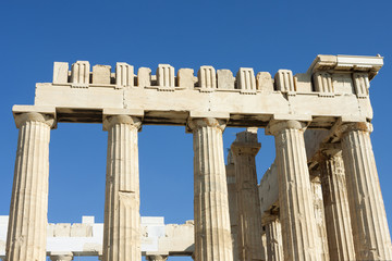 Fototapeta premium Columns of Parthenon temple in Greece