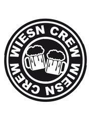 Wiesn Crew Bier Freunde Stempel