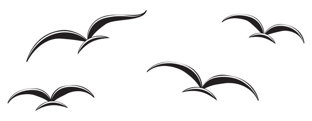 Obraz premium Birds in the sky