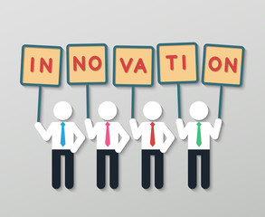 Fototapeta premium creative innovation idea business concept