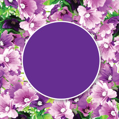Obraz na płótnie Canvas violet pattern and label for text background