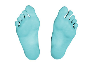 Feet isolated