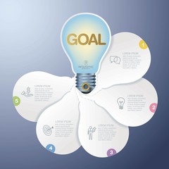 Info graphics vector design template