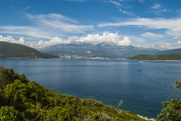 Naklejka na ściany i meble Adriatic Sea (Borderline Between Croatia and Montenegro)