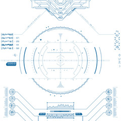 Futuristic graphic user interface