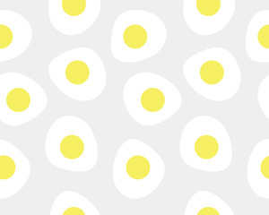 Seamless pattern of sunny-side up