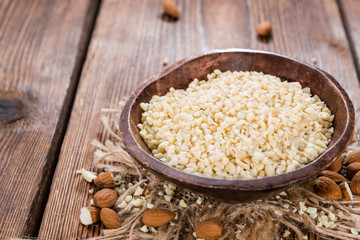 Small bowl with Minced Almonds
