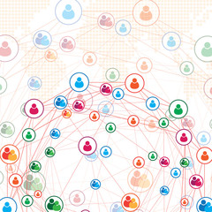 Social network connection design