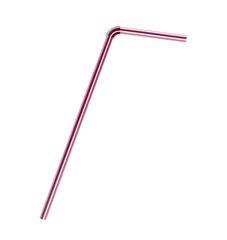 colorful drinking straw isolated on white