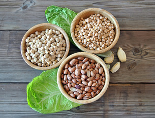 different legumes