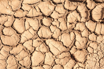 Image of the earth dried up in drought