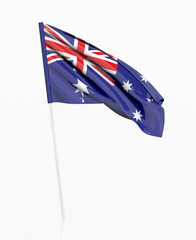 australian flag isolated on white