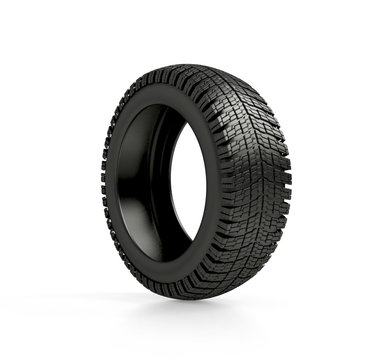tyre isolated on white