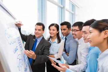 Multi-ethnic business team