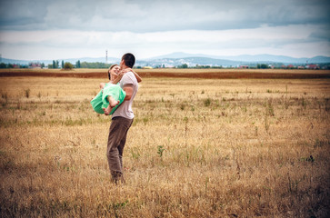 Love and affection between a young couple