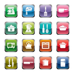 Kitchen Utensils and Appliances Icons