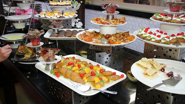 Assortment of Desserts on Catering Buffet